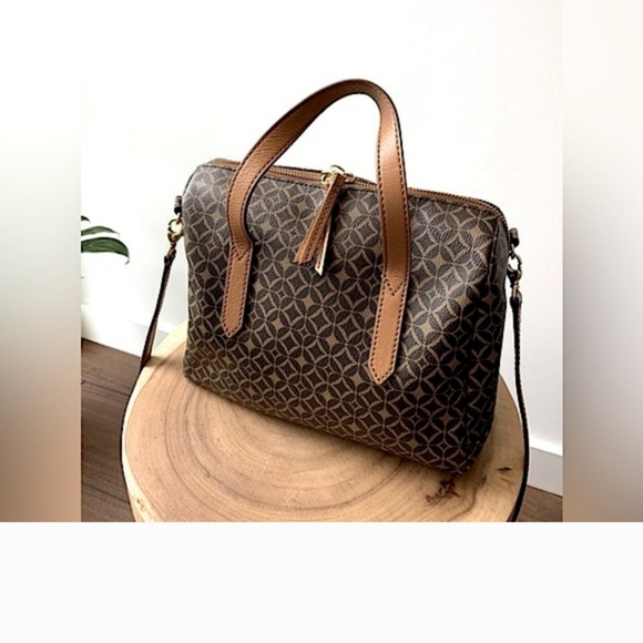 Speedy Monogram Fossil Sydney Satchel - Picture 7 of 8